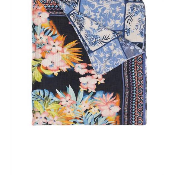 NEW JOHNNY WAS moanuh gauze blanket in multi - Picture 1 of 3